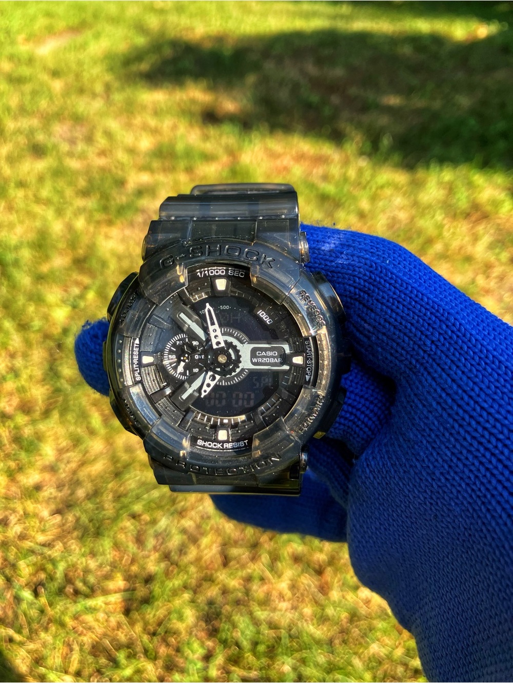 Custom G Shock Clear And Black Colorway